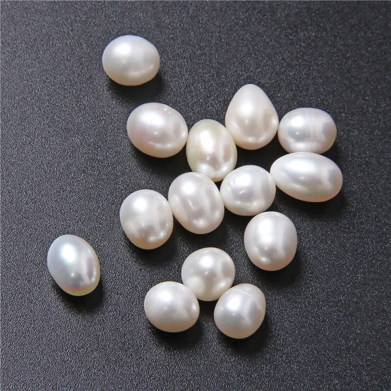 9*10 мм без отверстия натуральный жемчуг бусины в форме капли овальные большие
