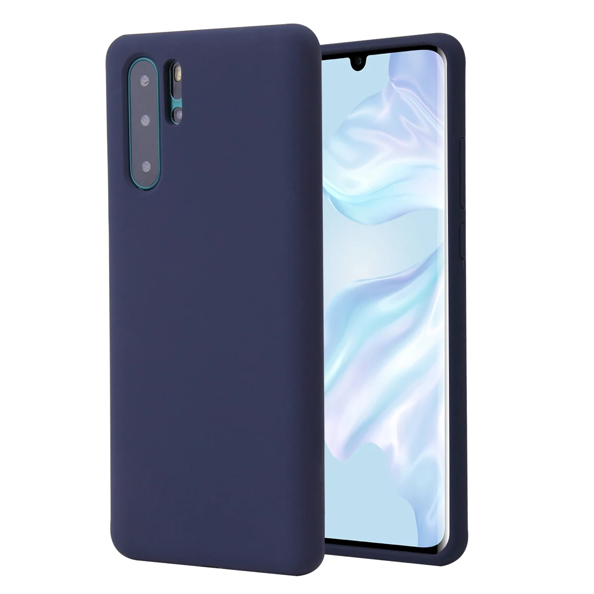 Полностью закрытый чехол COOKZU из чистого жидкого силикона для телефона Huawei P30 Pro