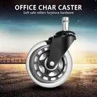 2,53-дюймовый ролик для офисного стула, универсальные бесшумные колеса, колеса для замены, мягкие безопасные ролики, мебельная фурнитура