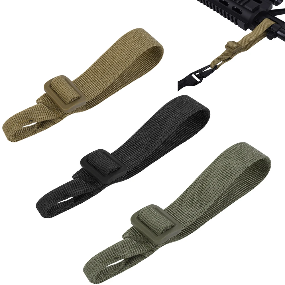 

Buttstock Sling Mount Strap Tactical Webbing Rifle Attachment Belt Hunting Gun Sling Loop Adapter Airsoft Gun Accessories
