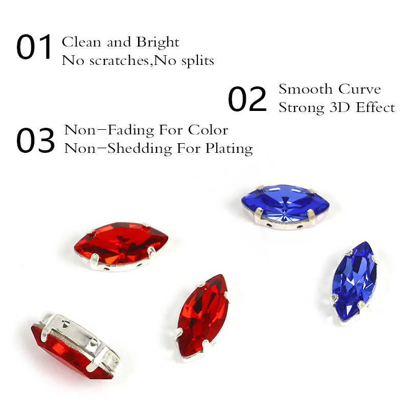 Красочные лошадиный глаз с серебряной оправе в виде когтя головастой формы из