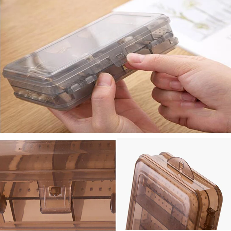 Шкатулка для хранения ювелирных изделий двухслойная пластиковая коробка