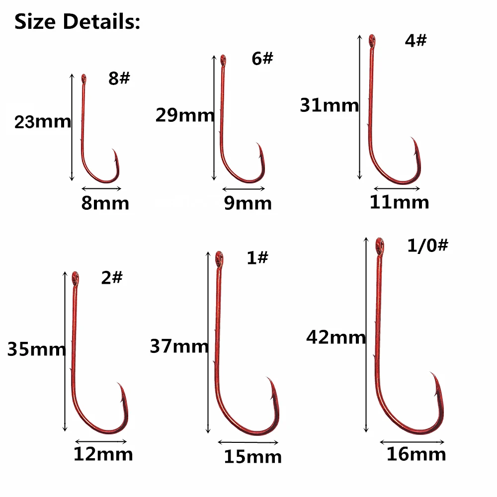 50 шт. рыболовные крючки с пресноводным длинным хвостовиком приманка baithoder