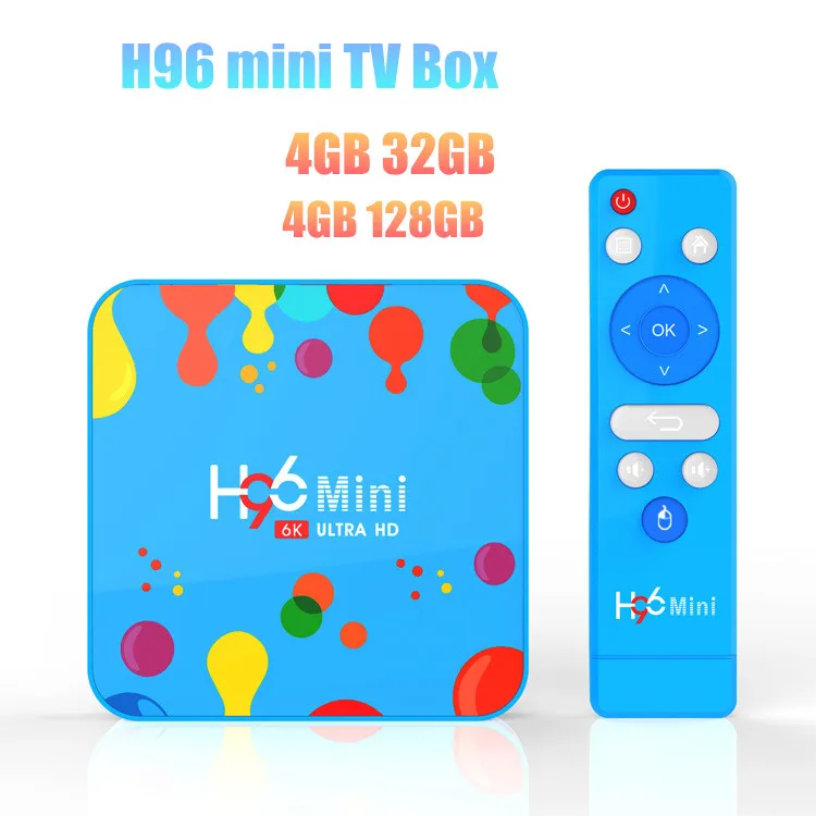 H96 Мини Android 9 0 ТВ приставка 4 ГБ 32 ГБ/128 Гб Allwinner H6 четырехъядерный 6K H.265 2 4G & 5GHz Wifi BT4.0