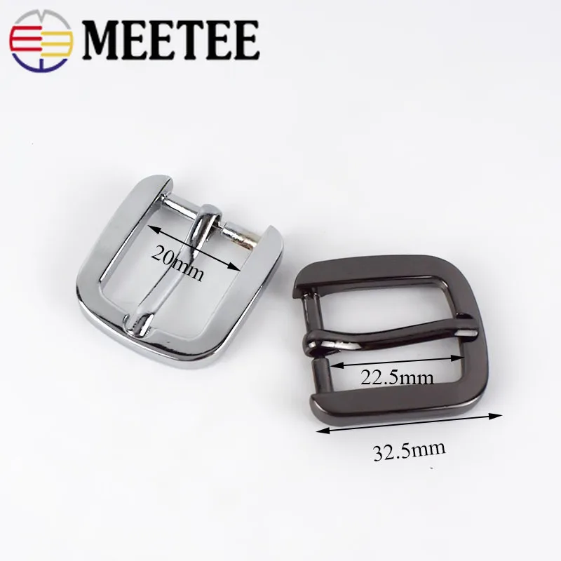 Meetee 5/10 шт 20 мм Металлические сумки с пряжкой на ремешке Клипсы из сплава для обуви