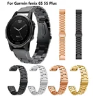 Металлический ремешок из нержавеющей стали для Garmin Fenix 6S Pro 5S plus, Простой браслет для наручных часов, 20 мм