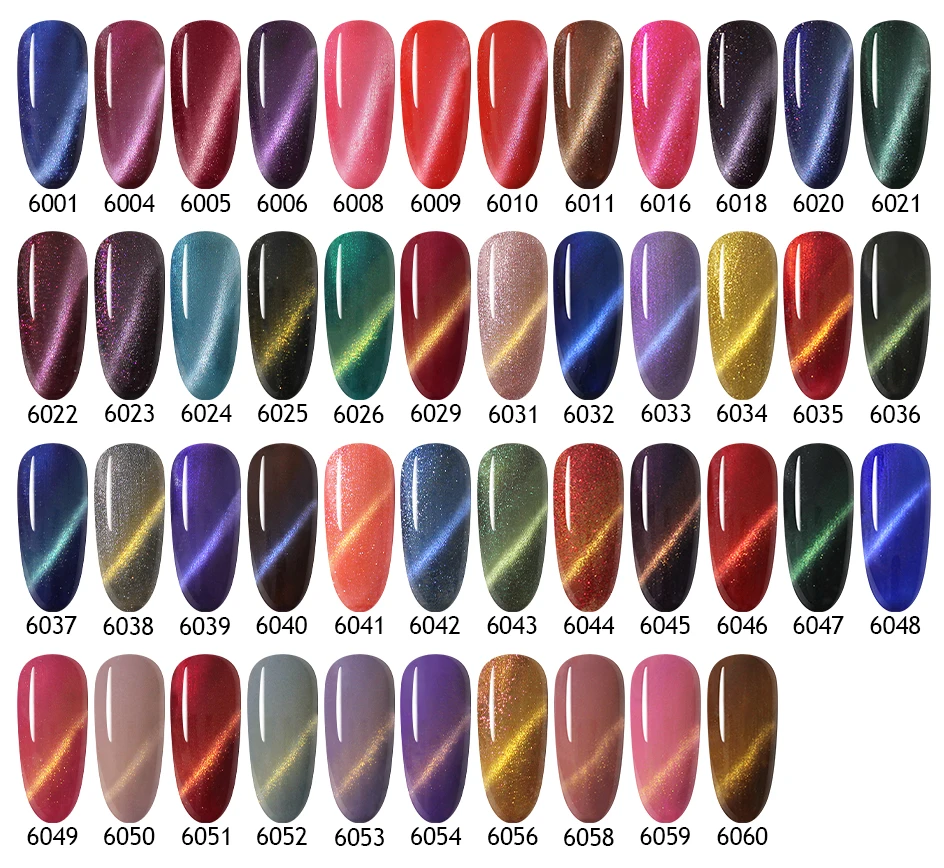 Гель лак для ногтей кошачий глаз Arte Clavo блестящий магнитный гель с 3D эффектом