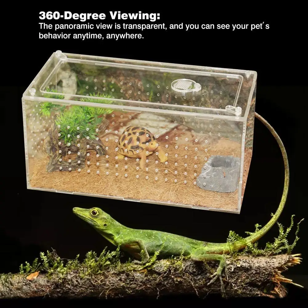 L/S размеры для разведения рептилий коробка прозрачные акриловые Террариум