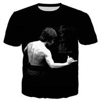 cool man essential summer 3d t shirt sports leisure bruce lee printed t shirt chinese kung fu fashion street party new hot sale