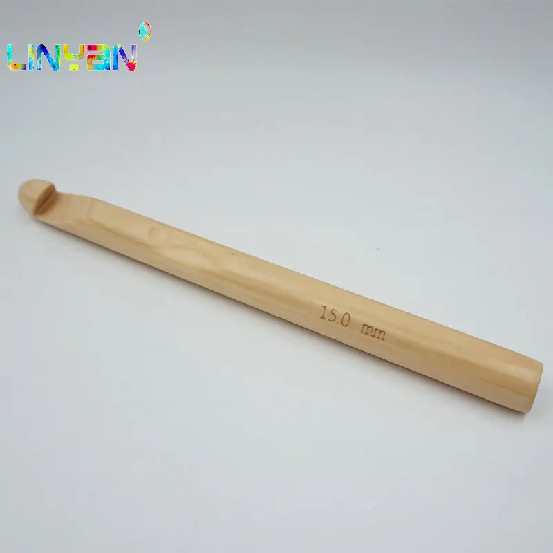 1 шт. свитер Вязание 15 мм бамбуковой ручкой крючки крючком гладкая ткань иголка