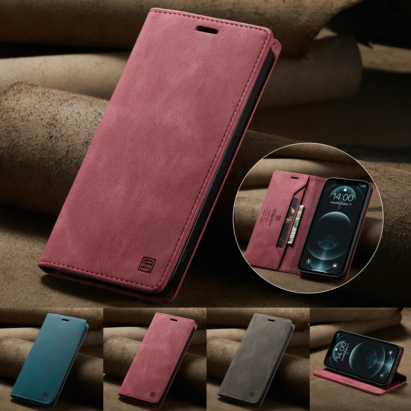 

Flip Cover For iPhone 13 12 Pro 11 Mini X XS XR Max Luxury Magnetic leather Phone Case For iPhone 7 8 SE 2020 Plus Wallet Cover