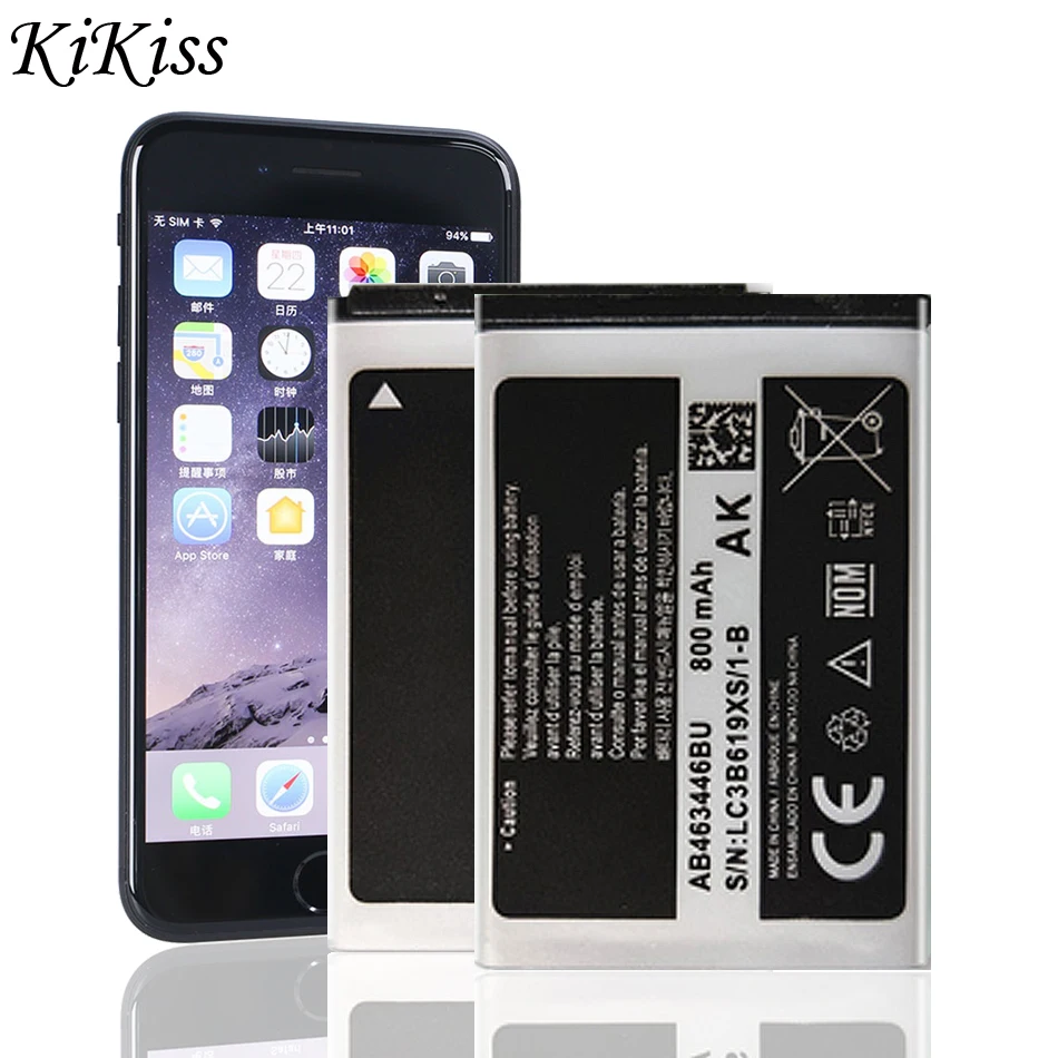 Новинка 100% года AB463446BU AB553446BU AB043446BE аккумулятор для Samsung Φ E1228 GT C3520 E339 C3300K X208 B189 B309