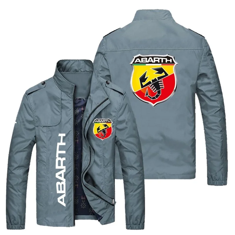 

New Styie racing men's jacket 2021 sports casual men's zipper spring and autumn fashion slim jacket ABARTH Car Logo Jacket W