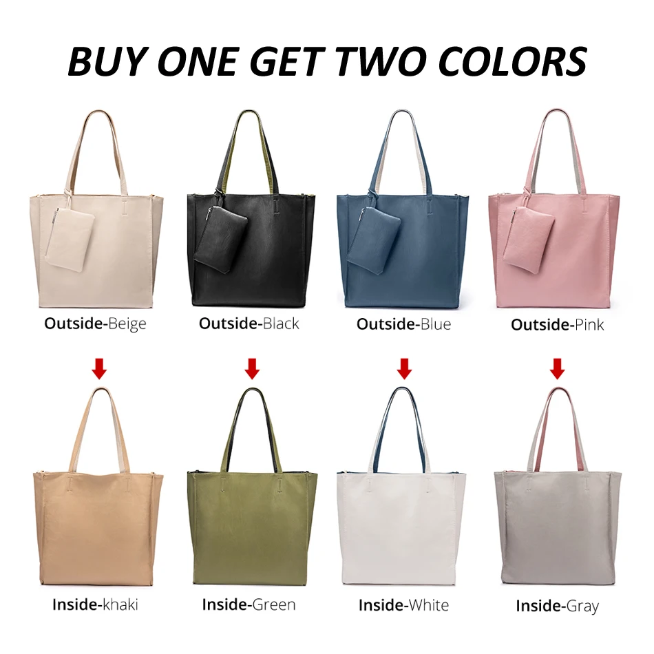 Женская сумка на плечо LOVEVOOK набор сумок 2 шт большой емкости складываемые мягкие