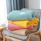 Флисовое одеяло для кровати, мягкие Декоративные диванные одеяла для дивана, разноцветное покрывало для дивана, дорожное стежное покрывало для автомобиля