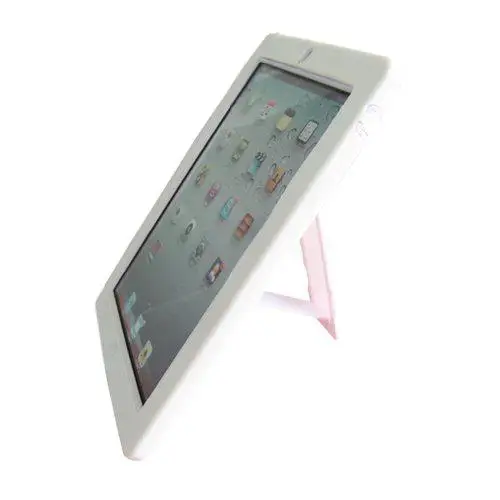 

1PC New White Back Hard+Soft Rubber Dual Layer Hybrid Case Cover For iPad 2 3 4 White Rubber Layer Case For iPad 2 3 4 QKCR60