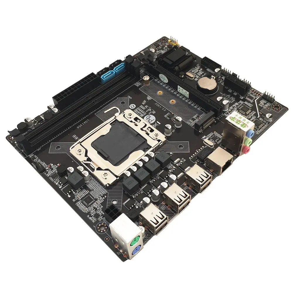 X79 компьютерная материнская плата 1356 Pin Ddr3 поддерживает M.2 серверную память E5 2430