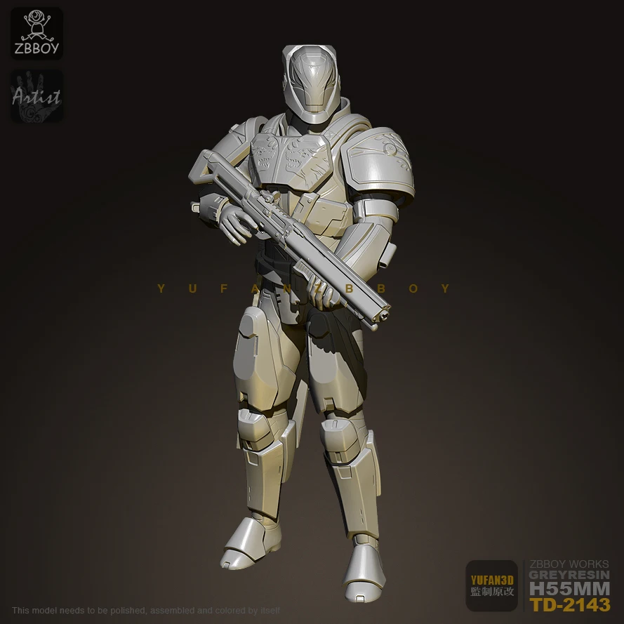 

75MM Resin Figure Future Soldier Resin Soldier Model TD-2143