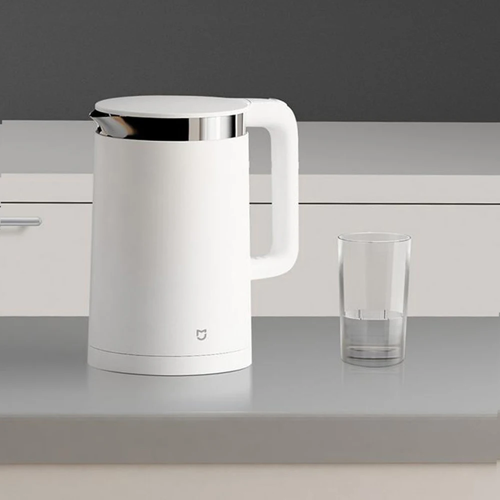 2020 Xiaomi Mijia Electric Kettle 1.5L Constant Temperature Water Smart Home APP Control Stainless Steel Teapot EU Plug | Бытовая