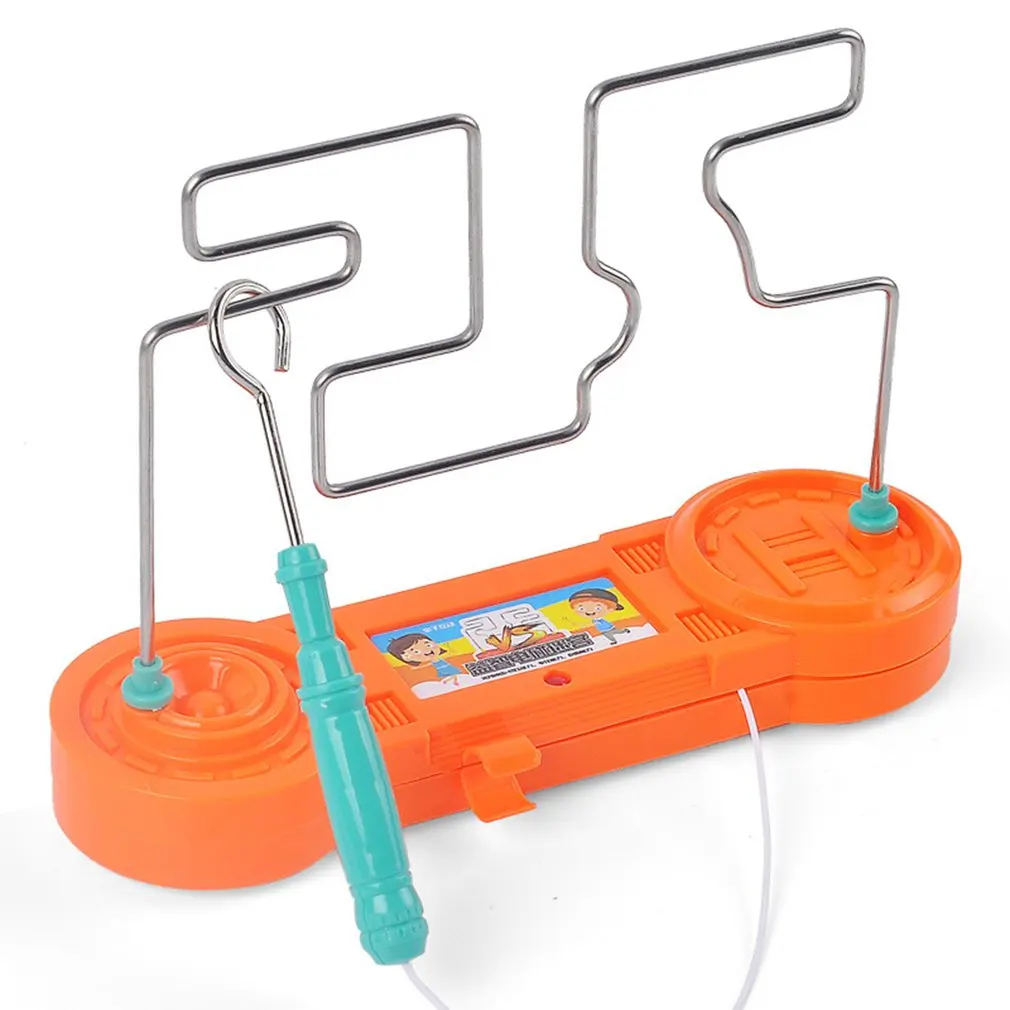 

Kids Collision Electric Shock Toy Education Electric Touch Maze Game Party Funny Game Science Experiment Toys for Children Gift