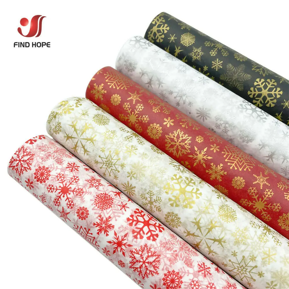 

50 см * 75/35 см упаковочная бумага для салфеток Рождественская Снежная Цветочная самодельная Подарочная коробка ручной работы аксессуары для ...