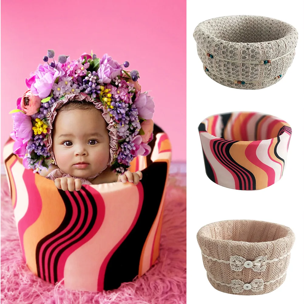 

Frame Baby Accessories Styling Exquisite Shower Gift Photography Basket Studio Foam Cotton Birthday Props Newborn Small Gift