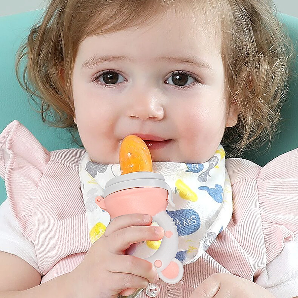 

Baby Fruit Feeding Nipple Baby Pacifiers Feeder Kids Food Nibbler Safe Supplies Nipple Teat Pacifier Bottles