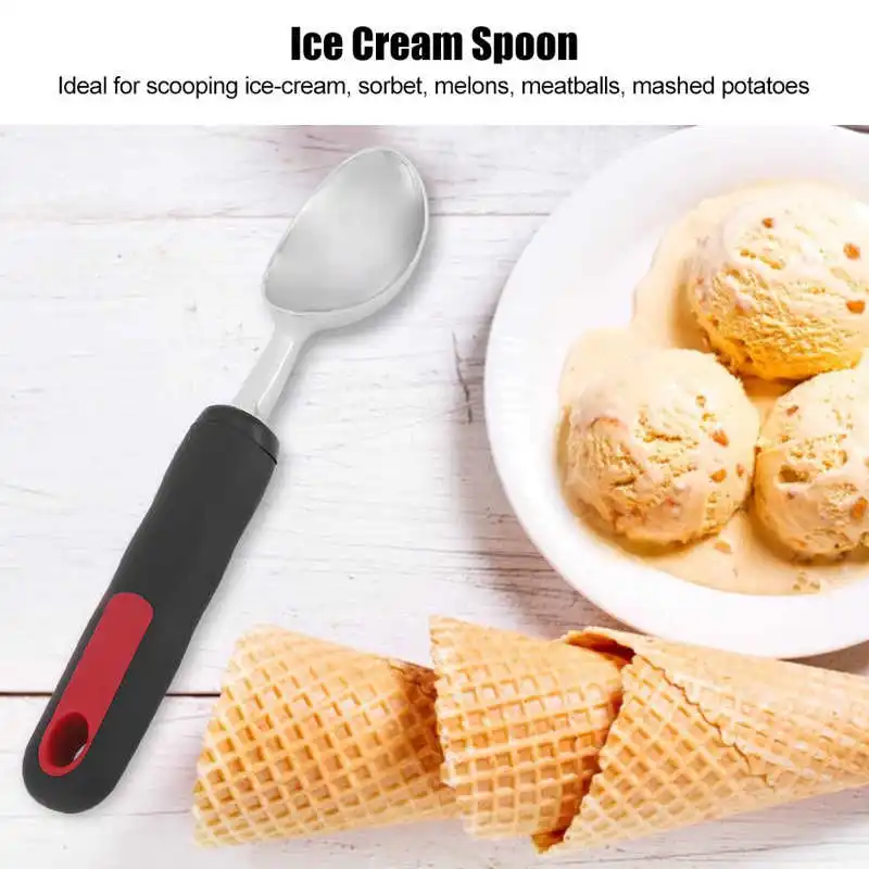 

Multifunction Practical Zinc Alloy Fruit Kitchen Ice Cream Scoop Spoon with Non-Slip Handle Kitchen Tool
