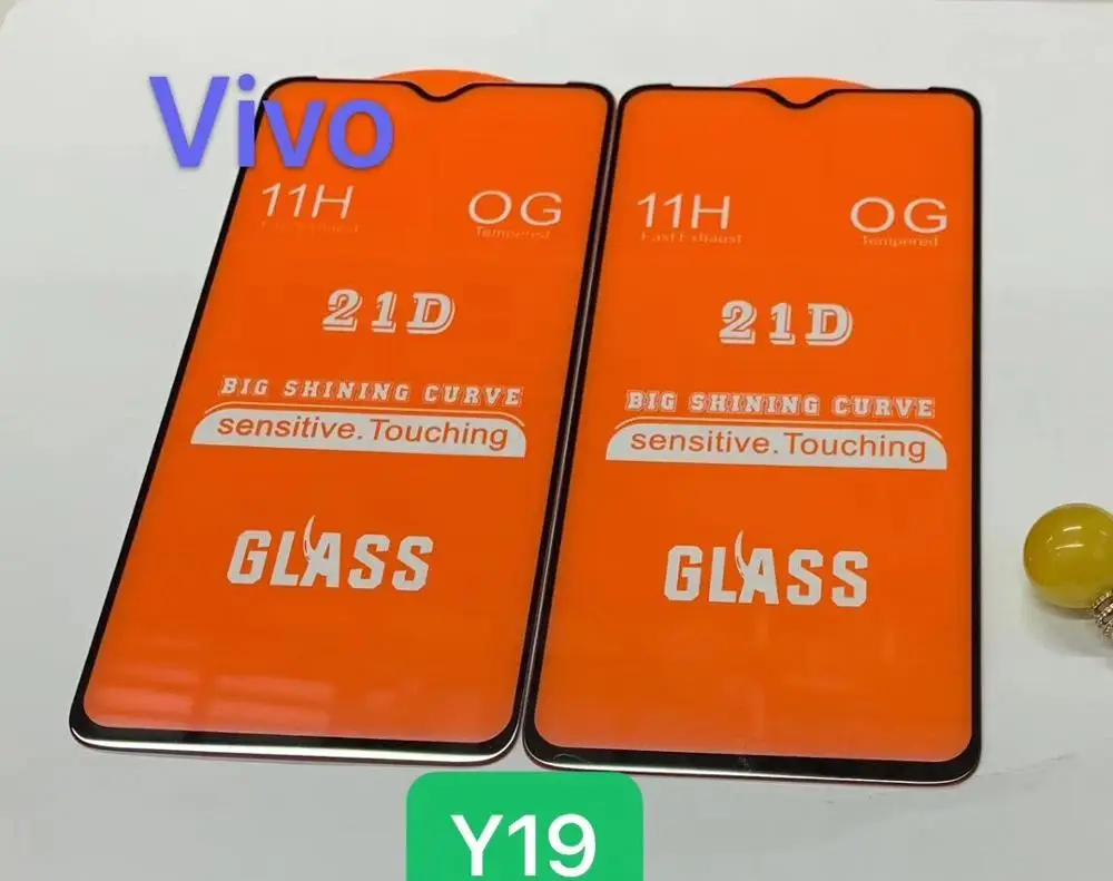 Закаленное 3d стекло для VIVO Y19 полноэкранная защитная пленка 9H Y19|Защитные стёкла и