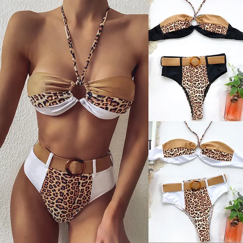 

Sexy Bikini 2021 High Waist Swimsuit Women Swimwear Bathing String Bikini Set Hollow Out Swimsuit Female Swimming Suit For Women