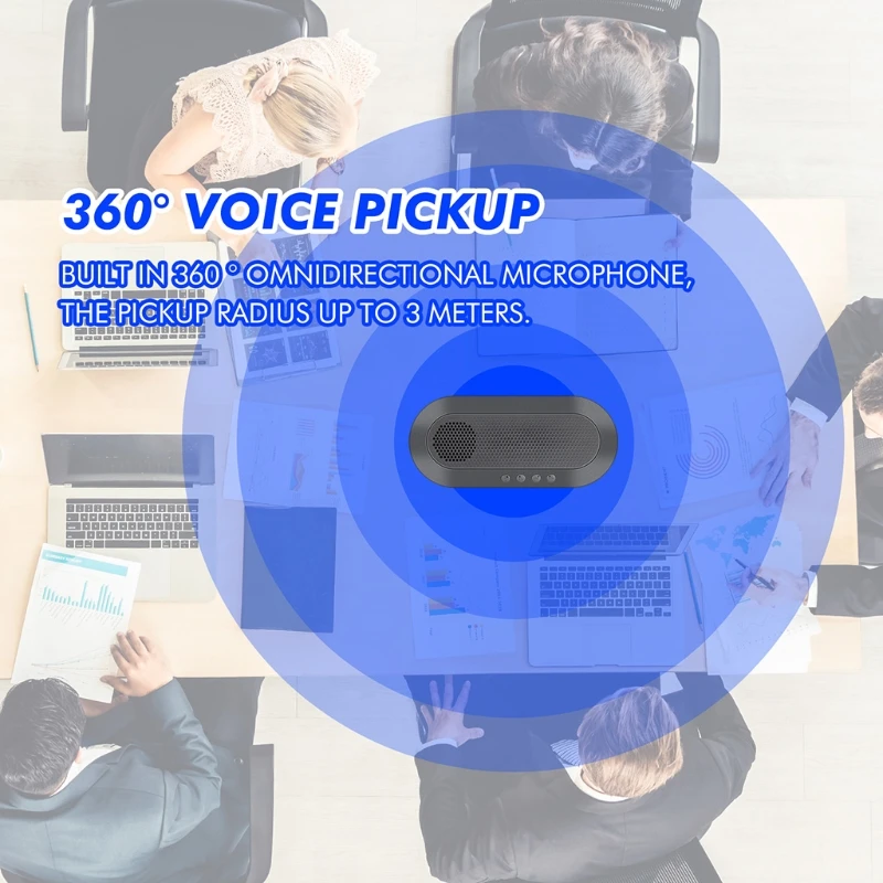 KX4A G95 Smart Phone USB Conference Microphone Plug-and-play Voice Call for Laptop Computer Office Meeting Interview