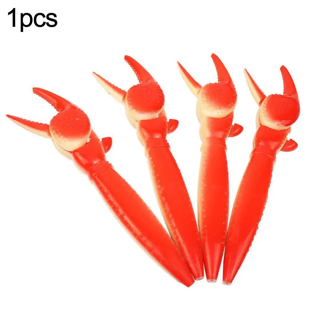 

Creative Crab Ballpoint Pens Press Type Black Ink Crab Foot Shape Ball-Point Pen School Supplies Cute Stationery