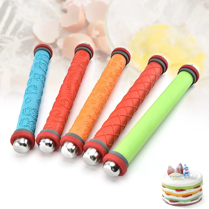 

Foodgrade stainless steel Rolling Pin Dough Mat printing Dough Roller Removable Adjustable Rolling Pin Pin Bakeware Tools
