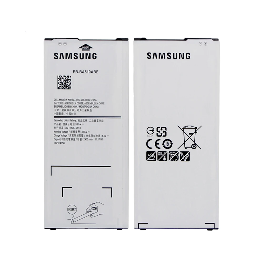 Аккумулятор для samsung A510 EB-BA510ABE 2900 мАч для samsung Galaxy A5 A510F SM-A510M A510DS Сменный аккумулятор для телефона