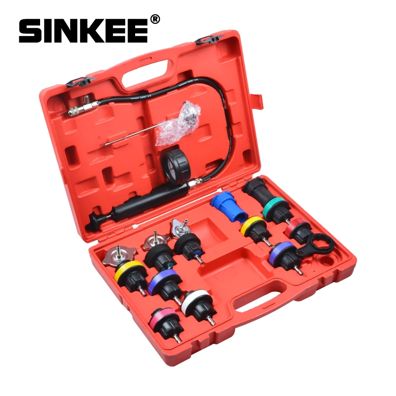 18 шт. Тестер давления радиатора Набор инструментов система охлаждения