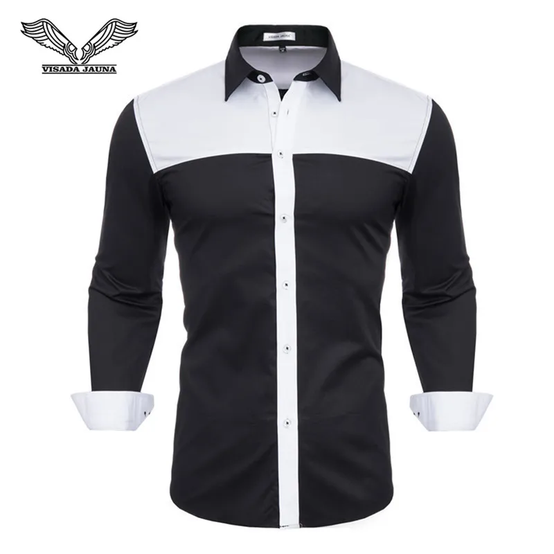 Мужская Повседневная рубашка белая классическая из 100% хлопка для офиса