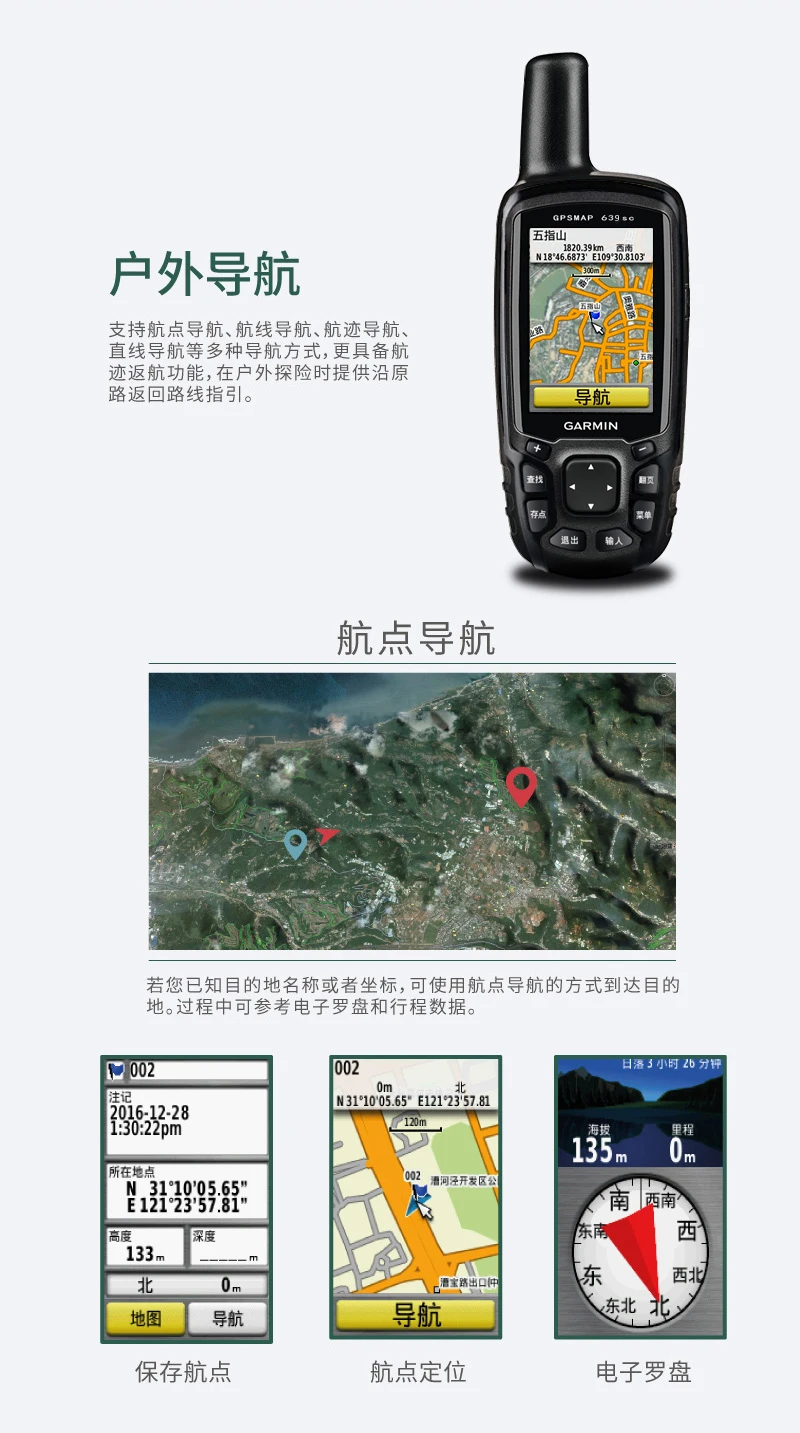 GARMIN Jiaming 639sc открытый ручной gps позиционер Beidou спутниковая навигация Mapper трубка