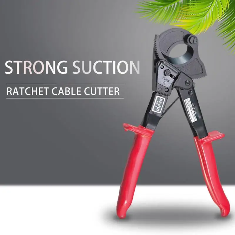 

HS-325A 240mm2 Ratcheting Ratchet Cable Cutter Germany Design Wire Cutter