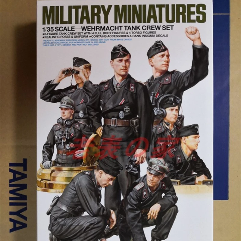 

Tamiya Static Model Assembly 1:35 Military Miniatures German Wehrmacht Tank Crew Set Boys Gift Children Toy Adults Collection