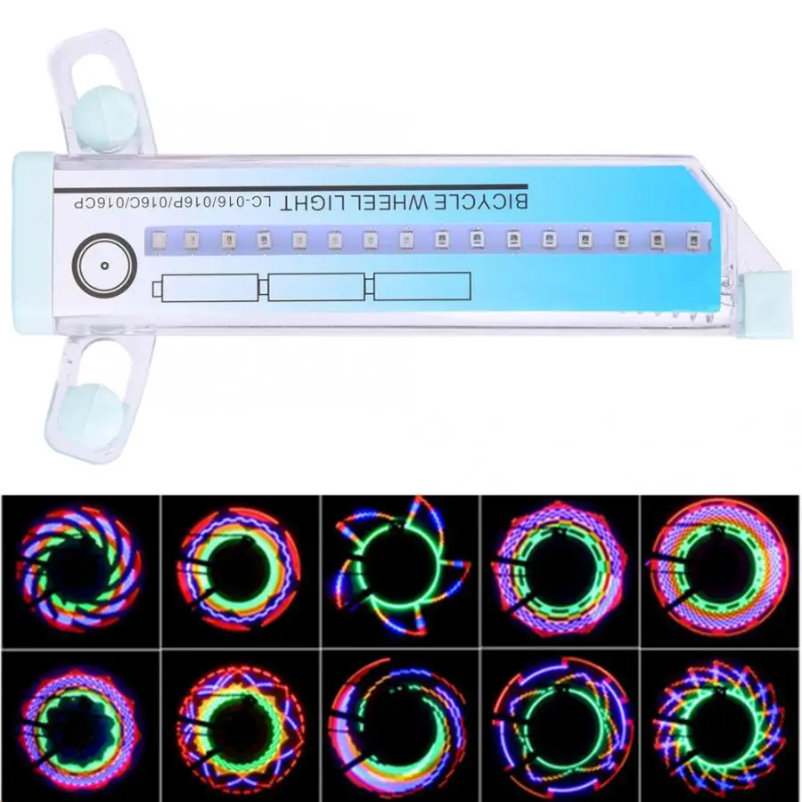 32 светодиодный спица колеса велосипеда светильник Водонепроницаемый красочный
