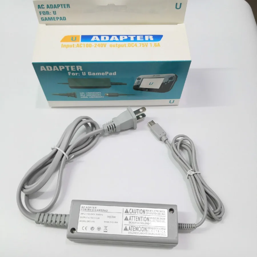 

AC Charger Adapter 100-240V Home Wall Power Supply US Plug for Nintendo WiiU Wii U Gamepad Controller Joystick