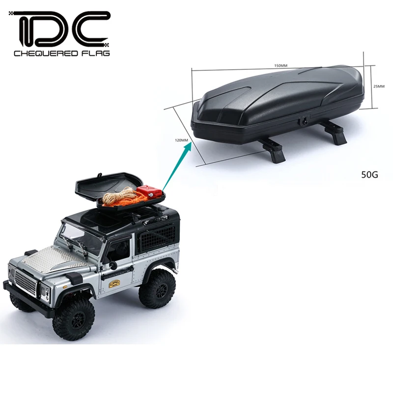 1/12 Roof Luggage Truck Box Carrier for 1/14 1/16 1/24 RC Crawler Cars WPL D12 MN D90 G500 Defender Cherokee Upgrade Accessories