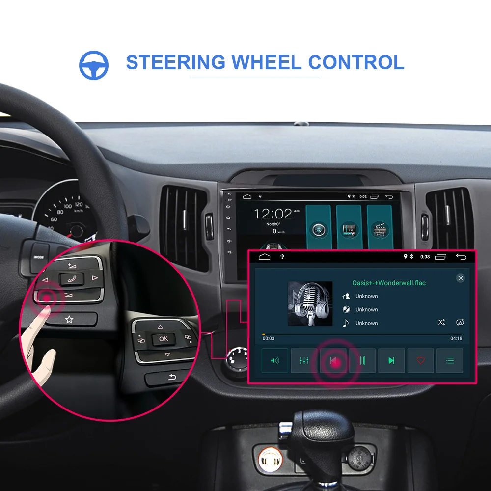 Car Radio Multimedia Player For Kia Sportage 3 4 2010- 2Din Android 9.0 Autoradio GPS Navigation Tape Recorder Stereo