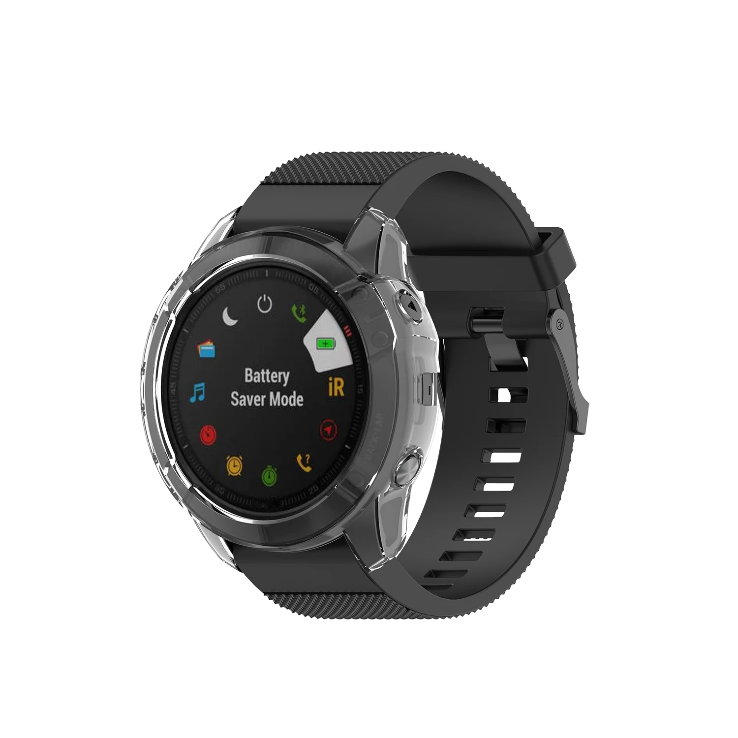Мягкий защитный чехол из ТПУ для смарт-часов Garmin Fenix 6 6S 6X прозрачная защитная