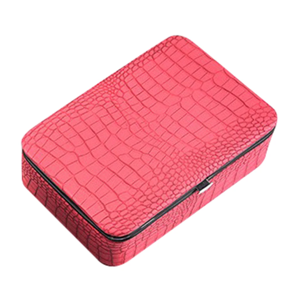 Pu Leather Jewelry Box Lockable Case Large Space Storage Organizer | Украшения и аксессуары
