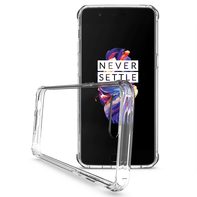 Oneplus5 чехол Oneplus 5 из ТПУ силикона ударопрочный Прозрачный жесткий для Plus телефона