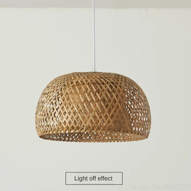 

Bamboo Lustre Pendant Lights Hanging Light Fixture Zen Lamp Living Room Bedroom Suspendu Lamp E27 Southeast Asian Bamboo Chinese