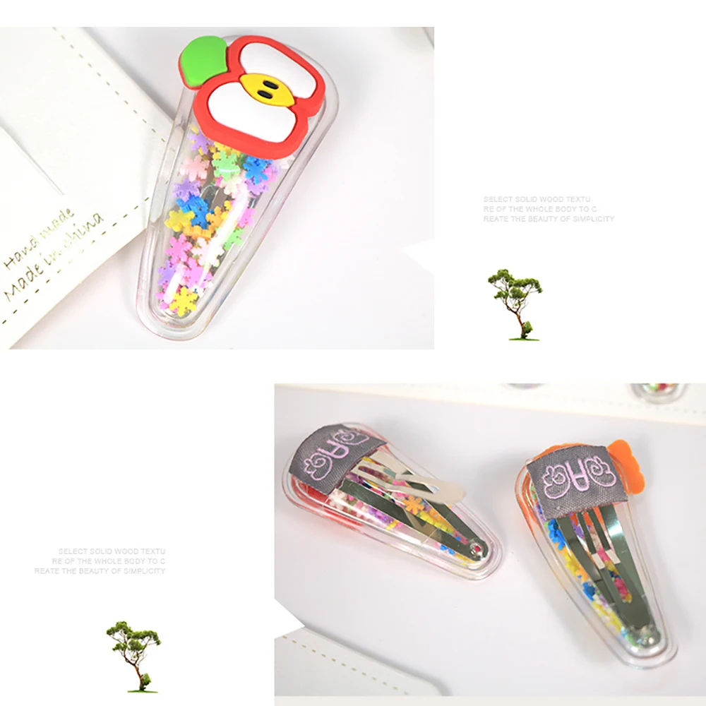 5 шт. Милая фруктовая пластмассовая заколка для волос украшения детский душ