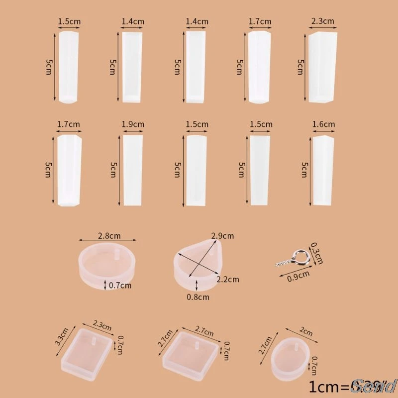 

1Set Silicone Crystal Epoxy Hanging Ornaments Mold Pendant Casting Mould Crafts T4MD