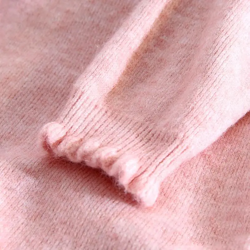 Женское трикотажное платье свитер составного кроя с длинным рукавом|Женские